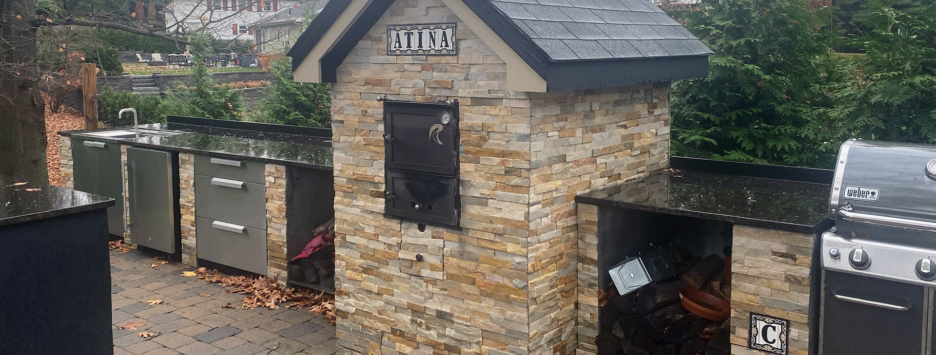 caira landscaping also builds pizza ovens, brick work and patios